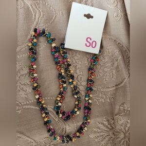 SO Vibrant Multicolor Beaded Necklace